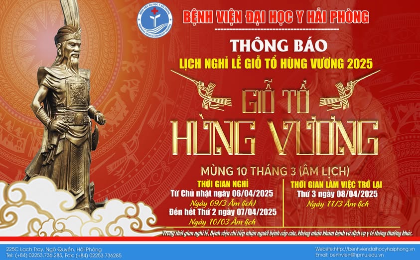 Thông báo lịch nghỉ Lễ Giỗ Tổ Hùng Vương năm 2025